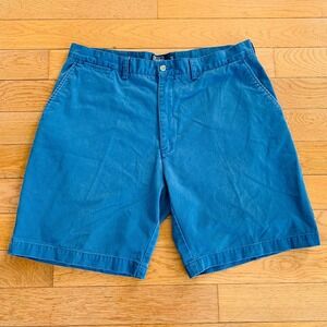 Vintage POLO RALPH LAUREN Shorts Mens 36 Blue‎ Chino Prospect Cotton
